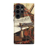 Trompe-l’oeil with Trumpet - Gijsbrechts Phone Case Samsung Galaxy S24 Ultra / Matte Phone Case Detailed Reproduction Classical Life