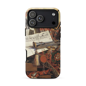 Trompe-l’oeil with Trumpet - Gijsbrechts Phone Case Iphone 17 Pro Max / Matte Iphone 12 Pro Max Case Vintage Illustration Design Cornelis