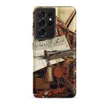 Trompe-l’oeil with Trumpet - Gijsbrechts Phone Case, Samsung Galaxy S21 Ultra / Matte, Mobile Cases, Toby Leon