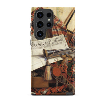 Trompe-l’oeil with Trumpet - Gijsbrechts Phone Case, Samsung Galaxy S23 Ultra / Matte, Mobile Cases, Toby Leon