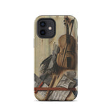 Trompe-l’oeil Violin Sheet Music & Recorder - Gijsbrechts Phone Case, Iphone 12 / Matte, Mobile Cases, Toby Leon
