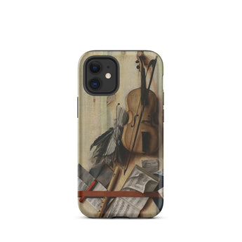 Trompe-l’oeil Violin Sheet Music & Recorder - Gijsbrechts Phone Case, Iphone 12 Mini / Matte, Mobile Cases, Toby Leon