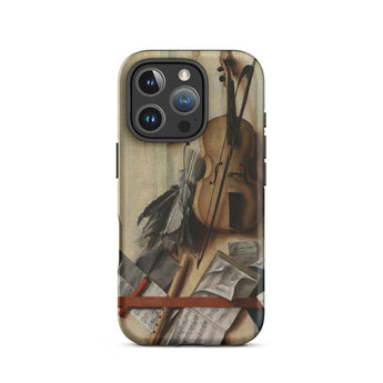 Trompe-l’oeil Violin Sheet Music & Recorder - Gijsbrechts Phone Case, Iphone 16 Pro / Matte, Mobile Cases, Toby Leon