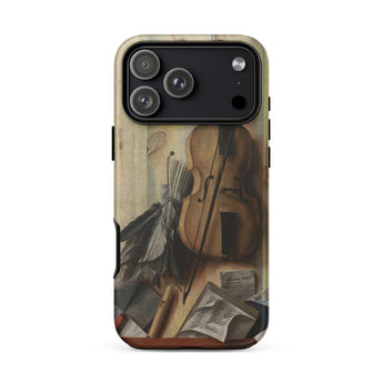 Trompe-l’oeil Violin Sheet Music & Recorder - Gijsbrechts Phone Case, Iphone 17 Pro Max / Matte, Mobile Cases, Toby Leon