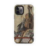 Trompe-l’oeil Violin Sheet Music & Recorder - Gijsbrechts Phone Case Iphone 11 Pro / Matte Iphone Case Violin Sheet Music Design