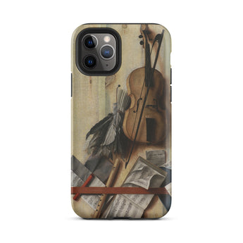 Trompe-l’oeil Violin Sheet Music & Recorder - Gijsbrechts Phone Case Iphone 11 Pro / Matte Iphone Case Violin Sheet Music Design