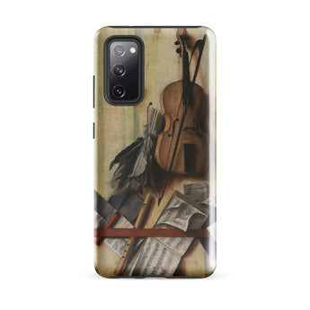 Trompe-l’oeil Violin Sheet Music & Recorder - Gijsbrechts Phone Case, Samsung Galaxy S20 Fe / Gloss, Mobile Cases, Toby Leon
