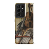 Trompe-l’oeil Violin Sheet Music & Recorder - Gijsbrechts Phone Case, Samsung Galaxy S21 Ultra / Gloss, Mobile Cases, Toby Leon