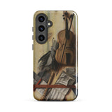 Trompe-l’oeil Violin Sheet Music & Recorder - Gijsbrechts Phone Case, Samsung Galaxy S24 Plus / Gloss, Mobile Cases, Toby Leon