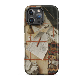 Trompe-l’oeil with a Wall of Letters - Gijsbrechts Phone Case, Iphone 16 Pro Max / Matte, Mobile Cases, Toby Leon