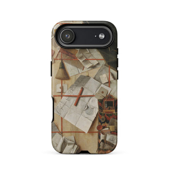 Trompe-l’oeil with a Wall of Letters - Gijsbrechts Phone Case, Iphone 17 Air / Matte, Mobile Cases, Toby Leon