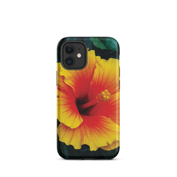 Tropicanarama - Custodia per iPhone Tropical Hibiscus, 12 Mini / Opaca, Custodie per telefoni cellulari, Toby Leon