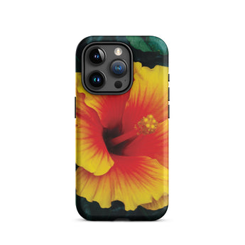 Tropicanarama - Custodia per iPhone Tropical Hibiscus, 15 Pro / Opaca, Custodie per telefoni cellulari, Toby Leon