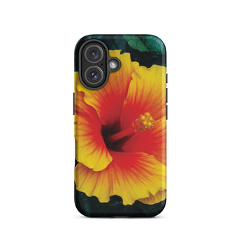 Tropicanarama - Custodia per iPhone Tropical Hibiscus, 16 / Opaca, Custodie per telefoni cellulari, Toby Leon
