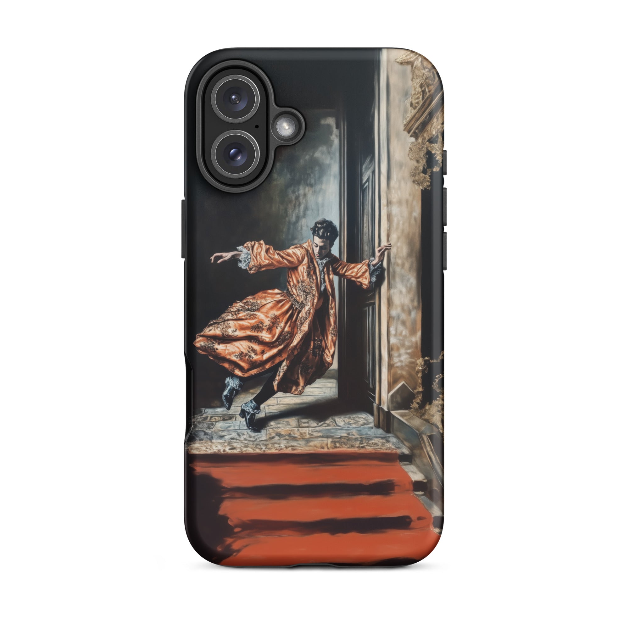 Tumbler - Baroque Surrealism Gay Nobility Iphone Case, 16 Plus / Matte, Phone Case Painting Person Robe