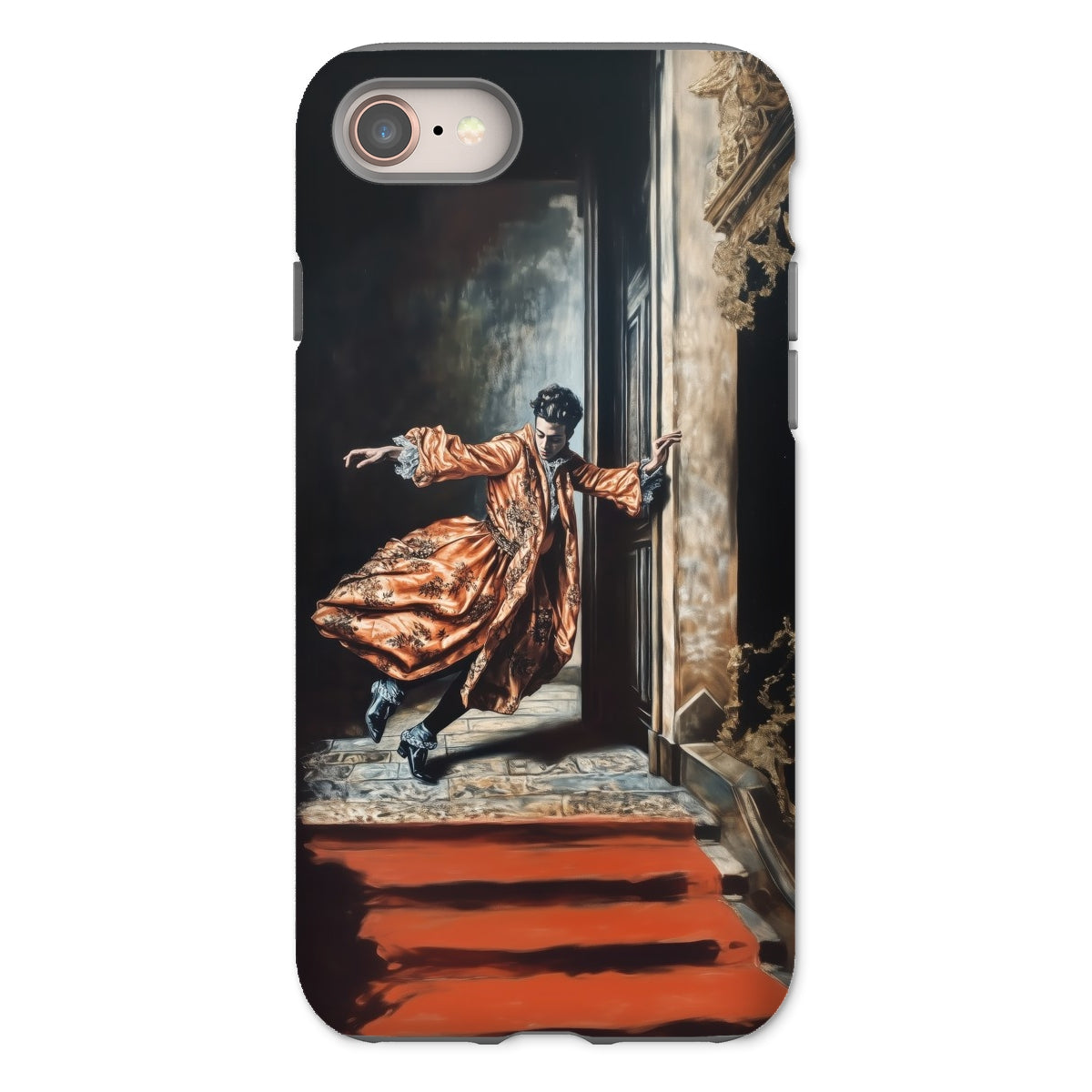 Tumbler Baroque Surrealism Gay Nobility Iphone Case, 8 / Matte, Phone Case Painting Design