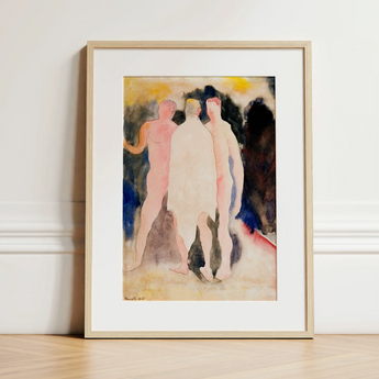 Turkish Bath - Charles Demuth Art Print / Canvas, 12x16’’ / 31x41cm / Natural Frame / Matboard, Posters Prints & Visual Artwork, Toby Leon