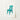 Teal-painted Wooden Chair Decorative Backrest Depicted Illustrated Print Claflin Decor, Turquoise, Art