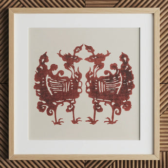 Twin Flame Phoenix - Taguchi Tomoki Art Print / Canvas, 12x12’’ / 31x31cm / Natural Frame / Matboard, Posters Prints & Visual Artwork, Toby