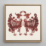 Twin Flame Phoenix - Taguchi Tomoki Art Print / Canvas, 12x12’’ / 31x31cm / Natural Frame, Posters Prints & Visual Artwork, Toby Leon