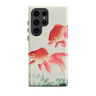 Two Goldfish - Ohara Koson Shin-hanga Samsung Case, Galaxy S23 Ultra / Matte, Smartphone Case Red White Goldfish Design
