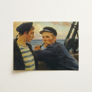 Two Sailors - Albert Edelfelt Art Print / Canvas, 16x12’’ / 41x31cm / Unframed / no Border, Posters Prints & Visual Artwork, Toby Leon