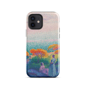 Two Women by the Shore - Henri Edmond Cross Phone Case, Iphone 12 / Gloss, Mobile Cases, Toby Leon