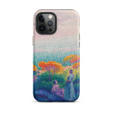 Two Women by the Shore - Henri Edmond Cross Phone Case, Iphone 12 Pro Max / Matte, Mobile Cases, Toby Leon