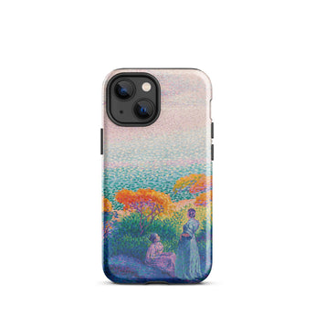 Two Women by the Shore - Henri Edmond Cross Phone Case, Iphone 13 Mini / Gloss, Mobile Cases, Toby Leon