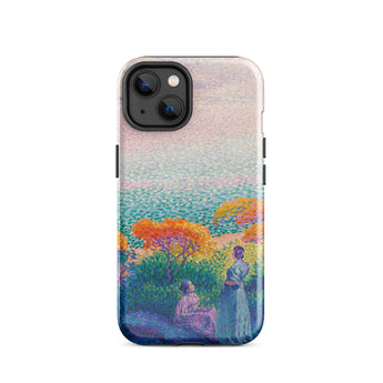Two Women by the Shore - Henri Edmond Cross Phone Case, Iphone 14 / Gloss, Mobile Cases, Toby Leon