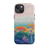 Two Women by the Shore - Henri Edmond Cross Phone Case, Iphone 14 Plus / Matte, Mobile Cases, Toby Leon
