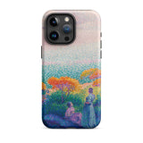 Two Women by the Shore - Henri Edmond Cross Phone Case, Iphone 15 Pro Max / Matte, Mobile Cases, Toby Leon