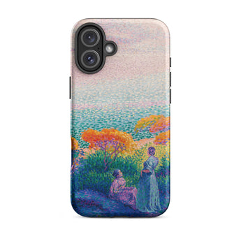 Two Women by the Shore - Henri Edmond Cross Phone Case, Iphone 16 Plus / Matte, Mobile Cases, Toby Leon