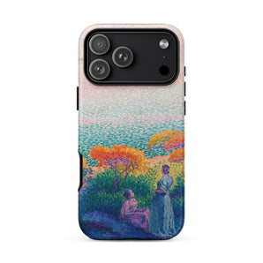 Two Women by the Shore - Henri Edmond Cross Phone Case Iphone 17 Pro Max / Matte Phone Case Vibrant Impressionistic Painting Two Figures