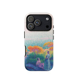 Two Women by the Shore - Henri Edmond Cross Phone Case Iphone 17 Pro / Gloss Vibrant Impressionistic Landscape Figures Orange, Afternoon