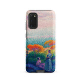 Two Women by the Shore - Henri Edmond Cross Phone Case Samsung Galaxy S20 / Matte Vibrant Pointillist-style Painting Figures Outdoor,