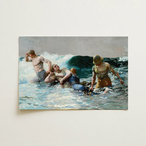 Undertow - Winslow Homer Art Print / Canvas, 18x12’’ / 46x31cm / Unframed / no Border, Posters Prints & Visual Artwork, Toby Leon
