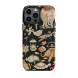 Underworld Chinoiserie - Auguste Racinet Phone Case Iphone 13 Pro Max / Matte Patterned Phone Case Auguste Racinet, Chinoiserie Underworld,