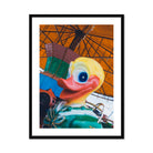 Up and at Em Giclée Print, Framed Duck Carousel Figure