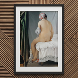 Baigneuse de Valpinçon - Jean Auguste Dominique Ingres, tirage d’art / Toile, 20x30’’ / 51x76cm / Cadre noir / Passe-partout, Posters Prints & Visual