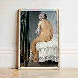Valpincon Bather - Jean Auguste Dominique Ingres Art Print / Canvas Framed Nude Woman Viewer Patterned Headscarf Ingres’ Valpinçon,