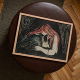 Vampire - Stampa d'arte di Edvard Munch / Canvas, 17x12’’ / A3 / Senza cornice / senza bordo, Poster, stampe e arte visiva, Toby Leon