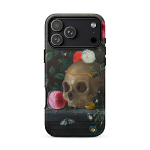 Vanitas Still Life - Jan Van Kessel Phone Case Iphone 17 Pro Max / Matte Iphone 13 Pro Max Case Skull Design Black Jan Kessel, Kessel