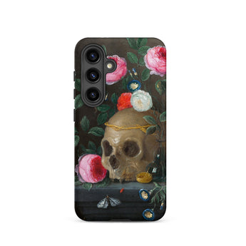 Vanitas Still Life - Jan Van Kessel Phone Case Samsung Galaxy S24 / Matte Phone Case Detailed Painting Skull Adorned Golden Crown Jan