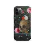 Vanitas Still Life - Jan Van Kessel Phone Case Iphone 12 Pro / Matte Skull Floral Phone Case Jan Kessel, Kessel Arranges, Balancing