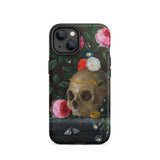 Vanitas Still Life - Jan Van Kessel Phone Case Iphone 14 / Matte Skull Floral Iphone Case Jan Kessel, Kessel Arranges, Balancing