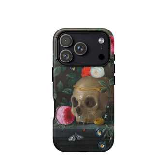 Vanitas Still Life - Jan Van Kessel Phone Case Iphone 17 Pro / Matte Iphone 12 Pro Max Case Skull Design Black Jan Kessel, Kessel Arranges,