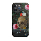 Vanitas Still Life - Jan Van Kessel Phone Case Iphone 16 Pro Max / Matte Skull Roses Phone Case Jan Kessel, Kessel Arranges, Balancing