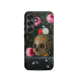 Vanitas Still Life - Jan Van Kessel Samsung Case, Galaxy S25 / Matte, Smartphone Case Life Painting Skull Adorned Flowers