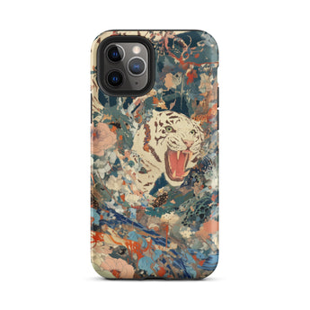 Velvet Rogue - Cover artistica per iPhone con tigre bianca surreale, 11 Pro / Opaca, Cover per telefono, Toby Leon